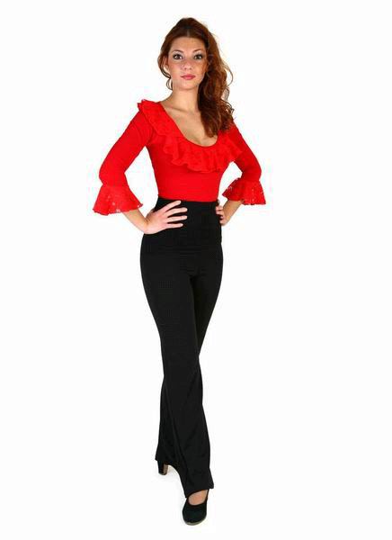 Cotton With Lycra Straight Flamenco Pants